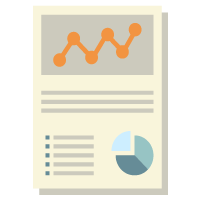 Colorful report document icon