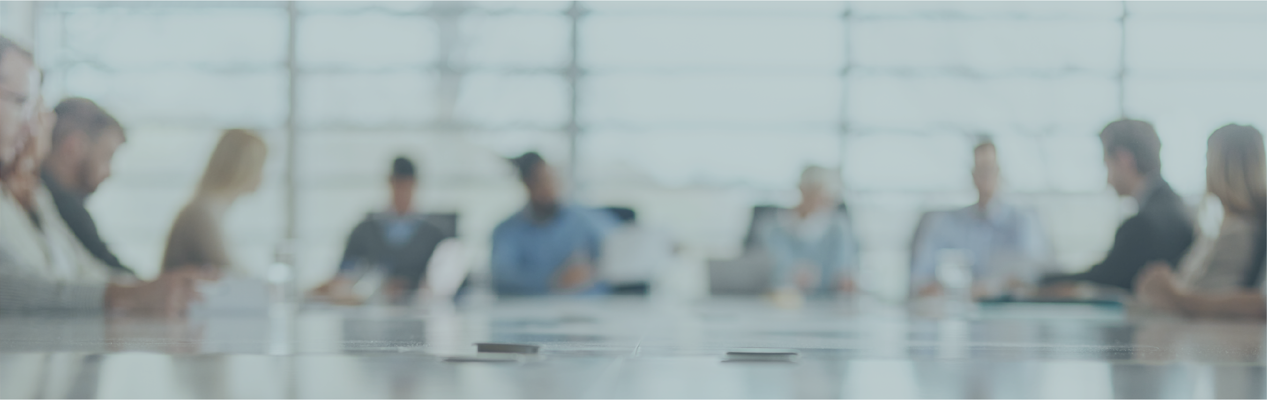 Blurred image of a business people at a business meeting.